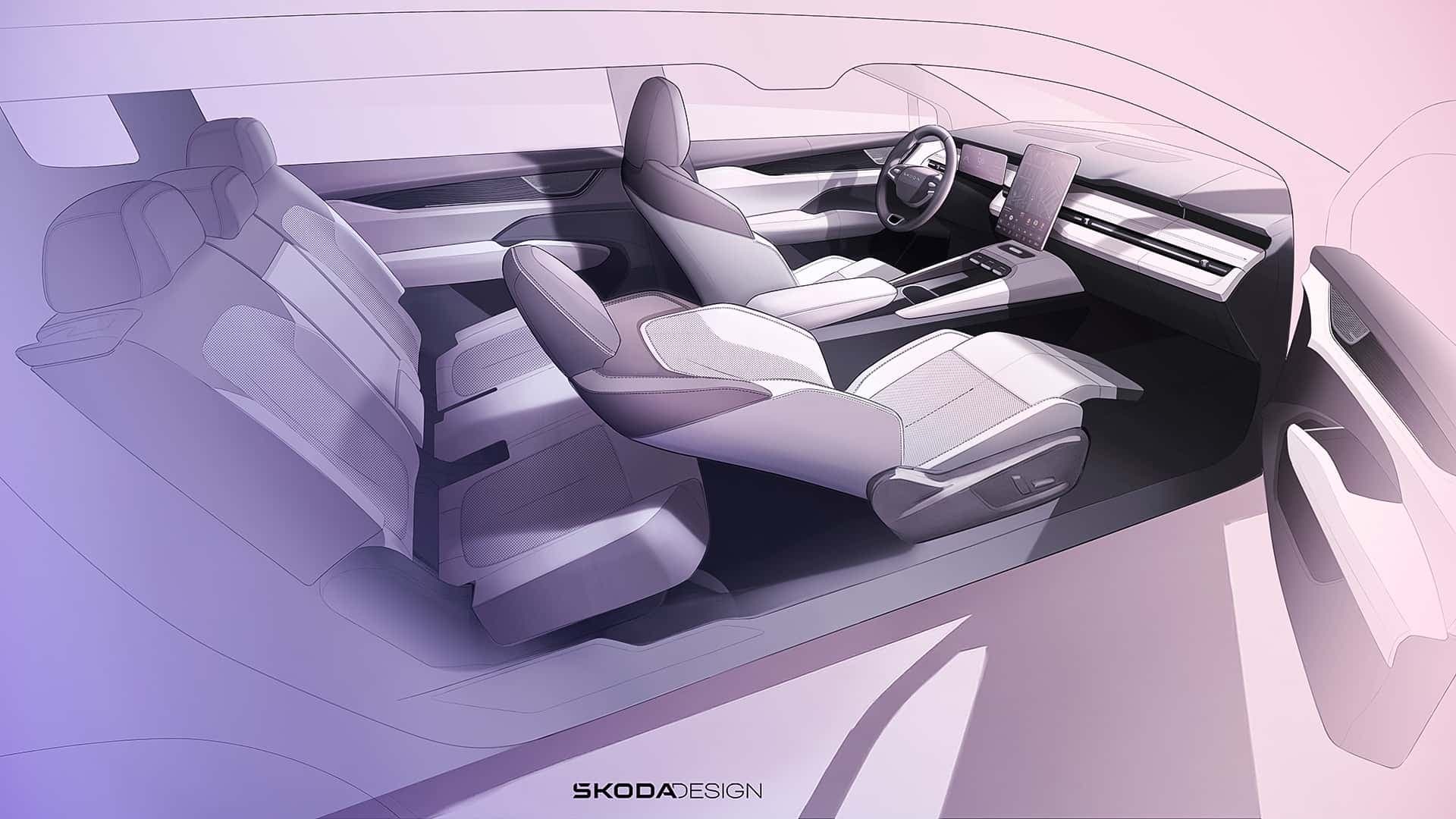 Skoda Peaq (2026) Innenraum Teaser Skoda Peaq (2026) Innenraum Teaser