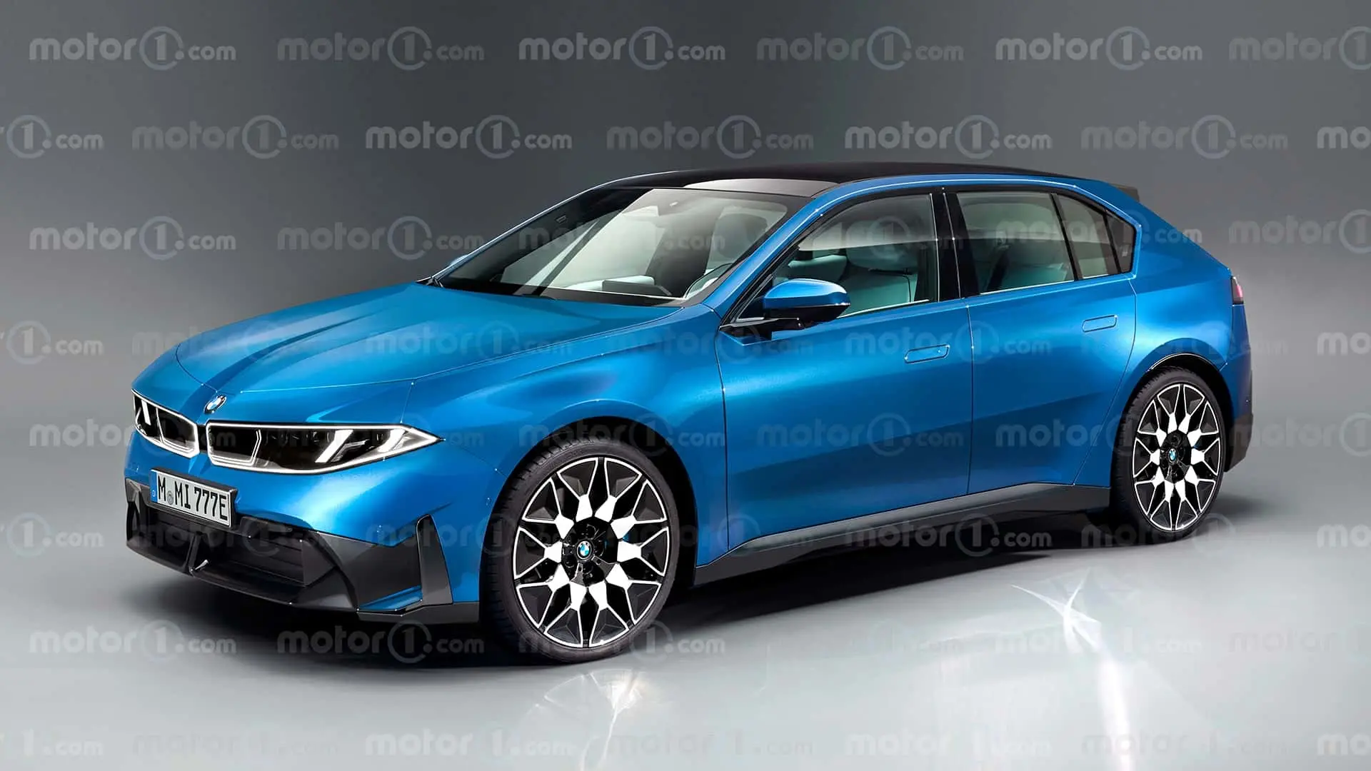 BMW Serie 1 (2028), il render di Motor1.com BMW Serie 1 (2028), il render di Motor1.com