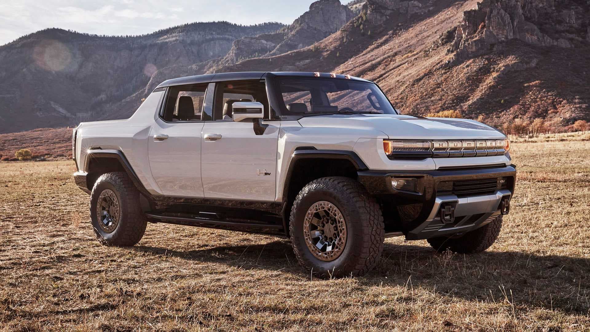 2022 GMC Hummer EV Front Side Mountain 2022 GMC Hummer EV Front Side Mountain