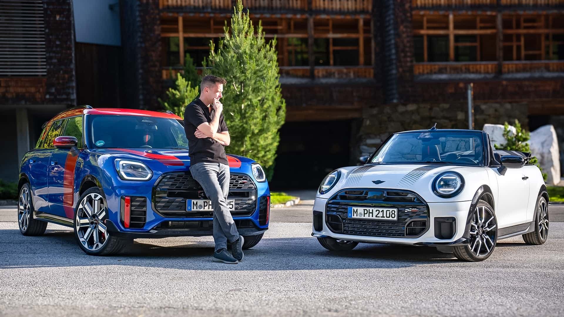 Mini Cooper S Cabrio (2026) und Mini Countryman John Cooper Works (2026) Mini Cooper S Cabrio (2026) und Mini Countryman John Cooper Works (2026)