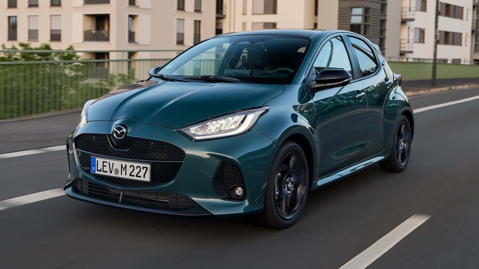 Mazda 2 Hybrid (2026) in Fern Green im Test Mazda 2 Hybrid (2026) in Fern Green im Test