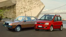 Fiat Panda und Volvo 343 Fiat Panda und Volvo 343