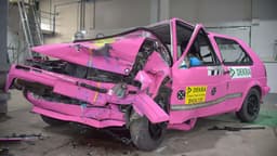 VW Golf II im Dekra-Crashtest VW Golf II im Dekra-Crashtest