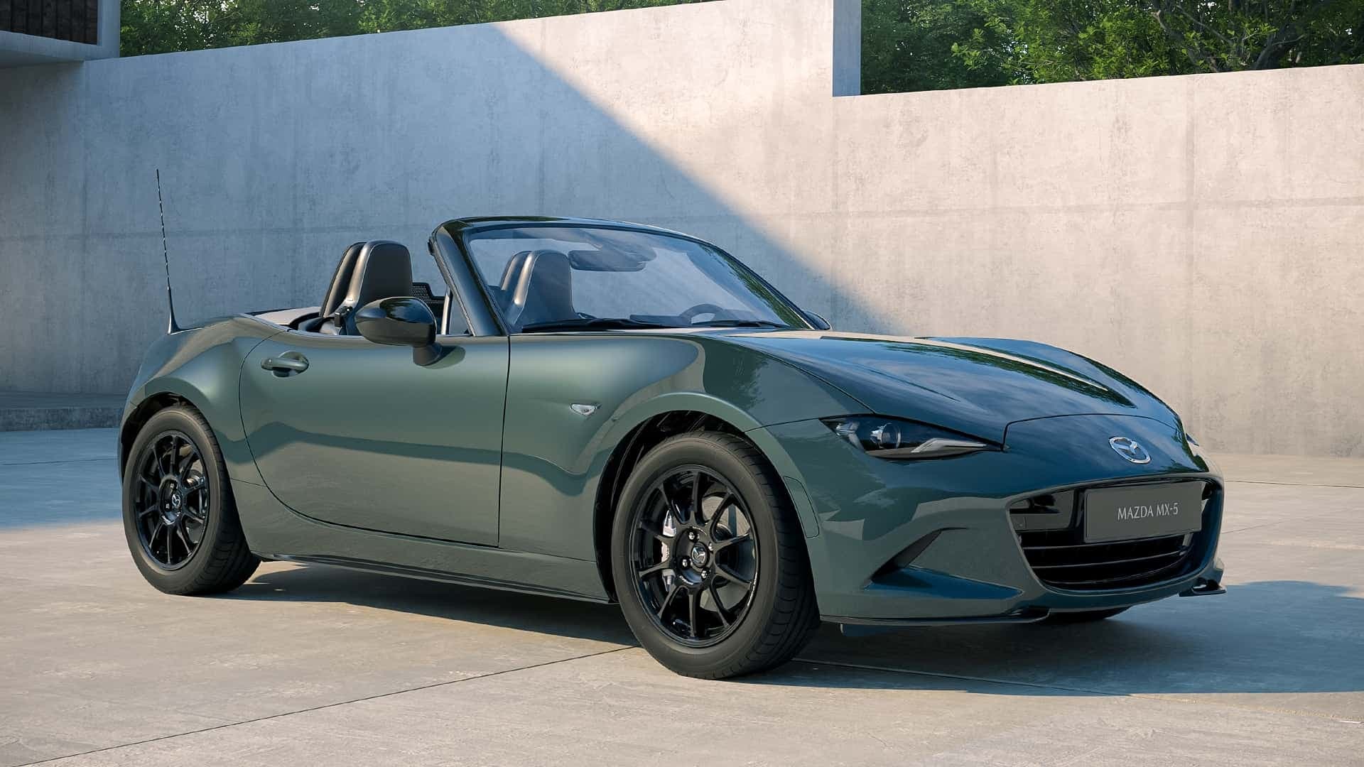 Mazda MX-5 (2027) in Zinc Green Metallic Mazda MX-5 (2027) in Zinc Green Metallic