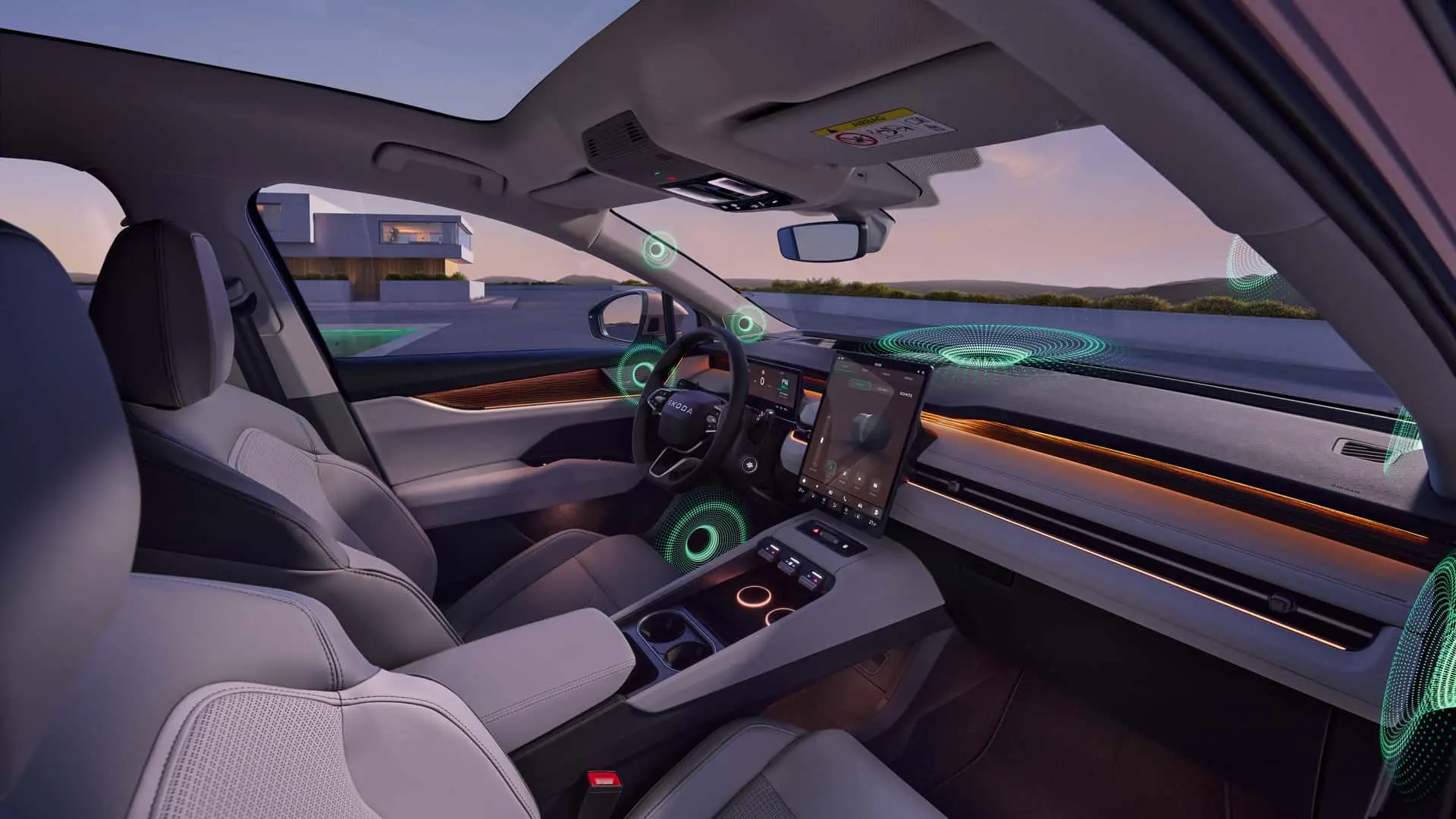 Skoda Peaq, interni e bagagliaio Skoda Peaq, interni e bagagliaio