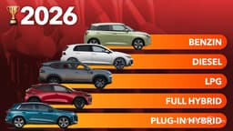 Collage: Die sparsamsten Autos 2026 bis zur Jahresmitte Collage: Die sparsamsten Autos 2026 bis zur Jahresmitte
