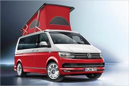 VW California als farbige Sondermodelle Ocean Red, Ocean Blue und Ocean Grey VW California als farbige Sondermodelle Ocean Red, Ocean Blue und Ocean Grey