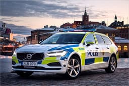Volvo V90: Der Nobel-Kombi wird in Schweden zum Polizeiauto Volvo V90: Der Nobel-Kombi wird in Schweden zum Polizeiauto