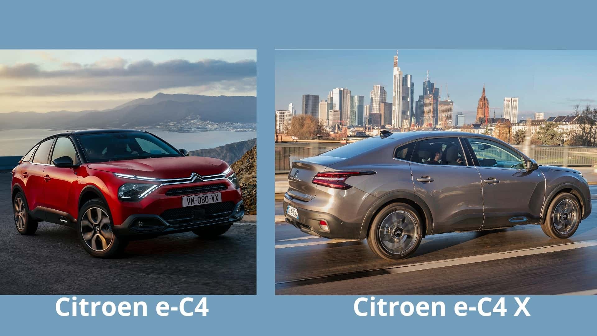 Citrioen e-C4 und e-C4 X Citrioen e-C4 und e-C4 X