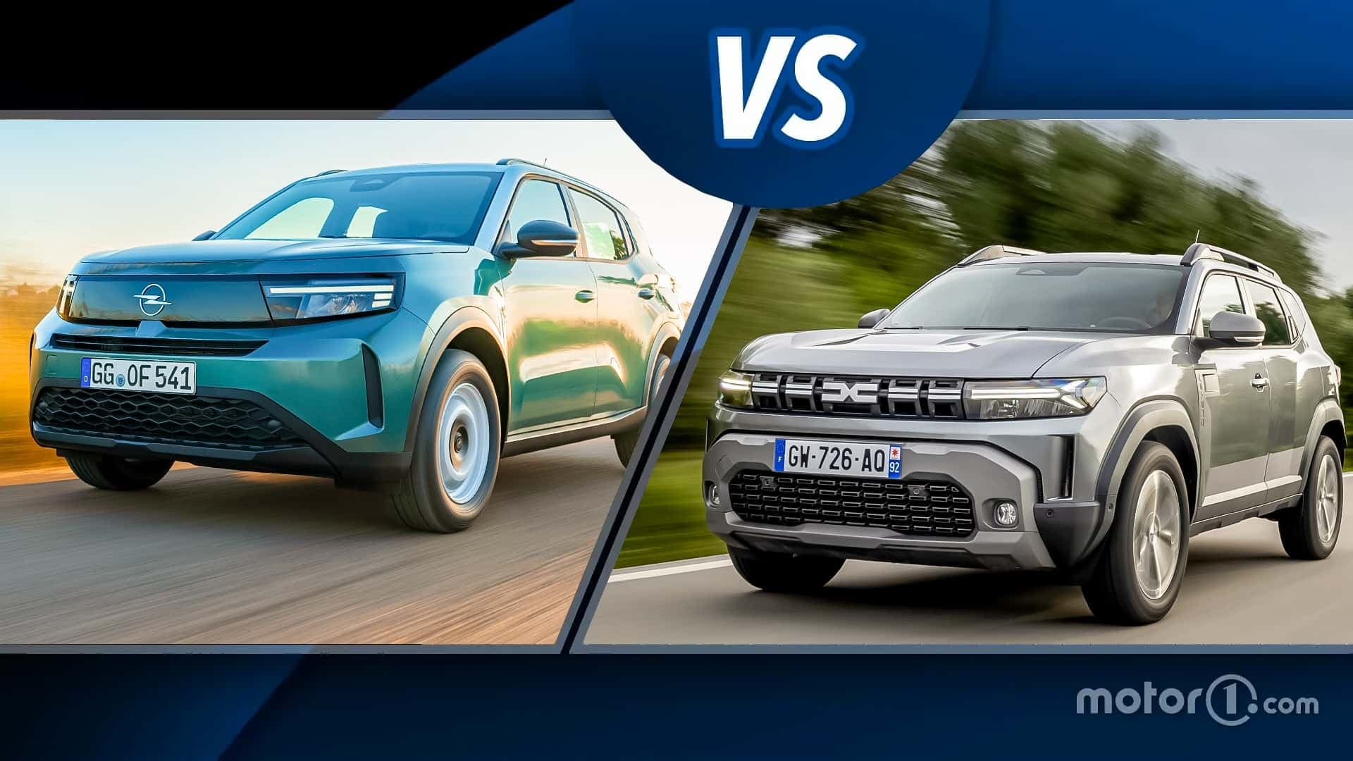 Opel Frontera (2024) vs. Dacia Duster (2024) Opel Frontera (2024) vs. Dacia Duster (2024)