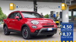 Verbrauchstest Fiat 500X Hybrid Verbrauchstest Fiat 500X Hybrid