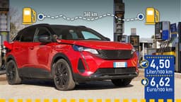 Peugeot 3008 Hybrid4 (2021) im Verbrauchstest Peugeot 3008 Hybrid4 (2021) im Verbrauchstest