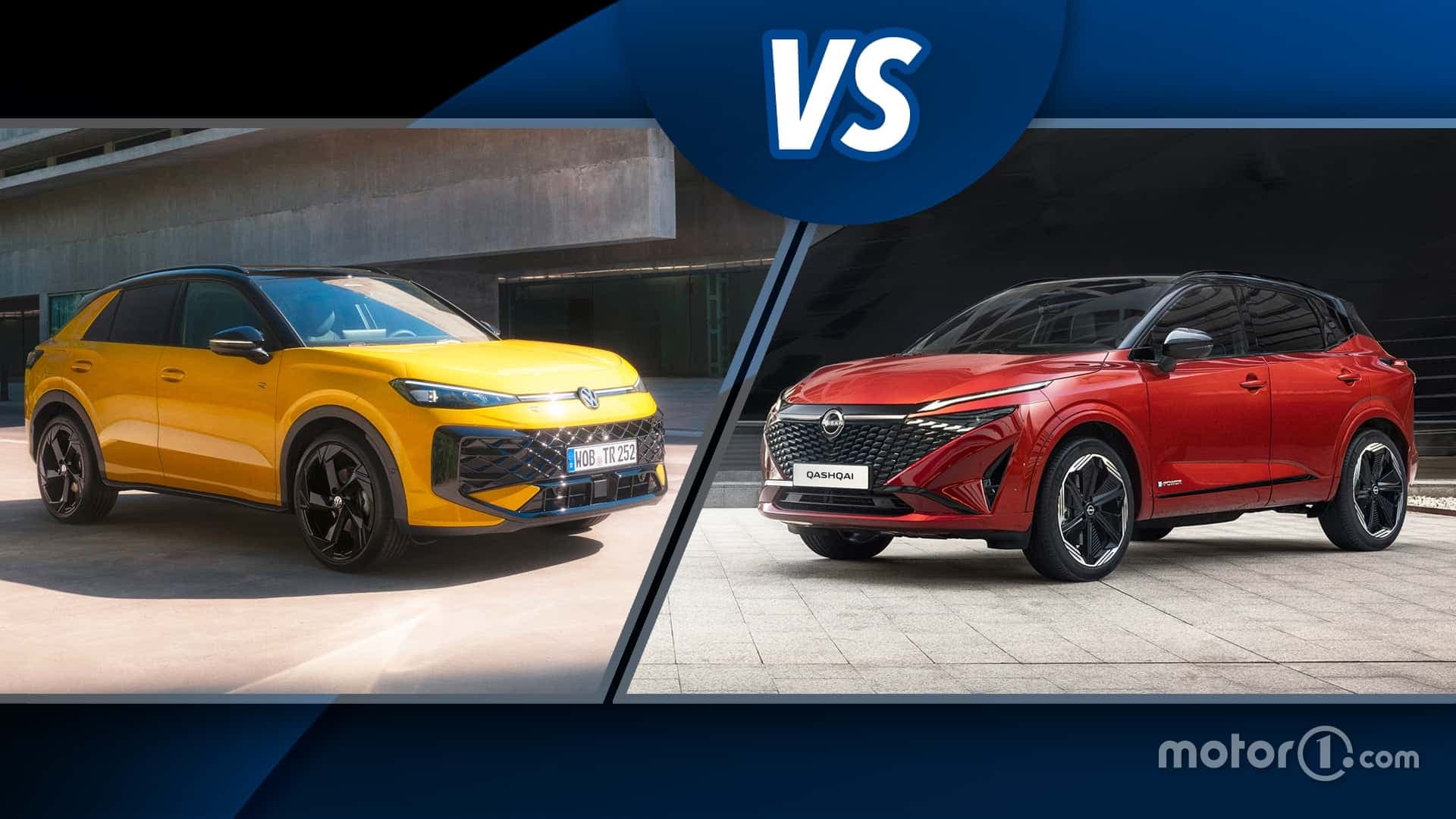 Volkswagen T-Roc vs Nissan Qashqai Volkswagen T-Roc vs Nissan Qashqai