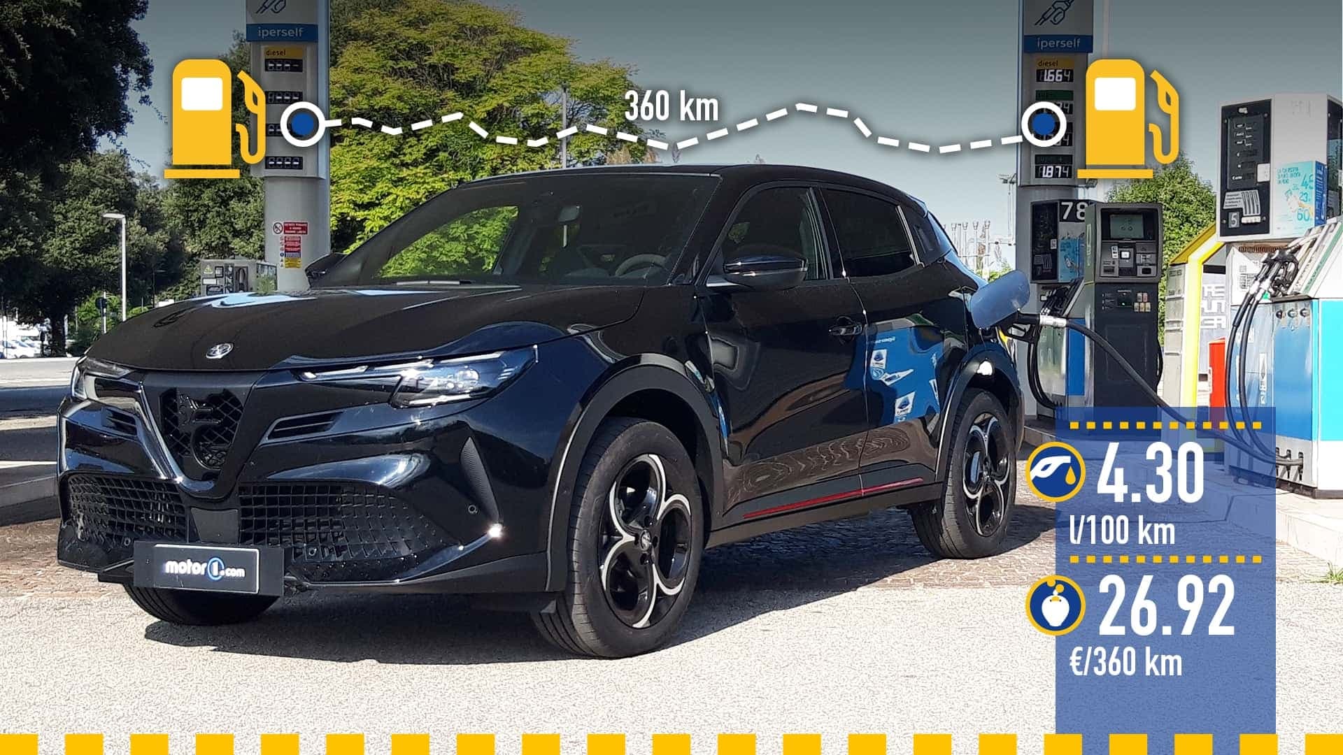 Alfa Romeo Junior Q4 mild hybrid (2025), la prova consumi Alfa Romeo Junior Q4 mild hybrid (2025), la prova consumi