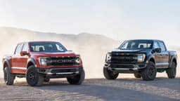 2021 Ford F-150 Raptor in red and black 2021 Ford F-150 Raptor in red and black