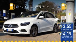 Mercedes B 250 e (2020) im Verbrauchstest Mercedes B 250 e (2020) im Verbrauchstest