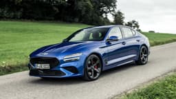 Genesis G70 Sport (2021) in Mallorca Blue Genesis G70 Sport (2021) in Mallorca Blue
