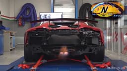 Lamborghini Aventador SV on dyno Lamborghini Aventador SV on dyno