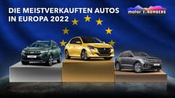 Motor1 Numbers: Die meistverkauften Autos in Europa 2022 Motor1 Numbers: Die meistverkauften Autos in Europa 2022