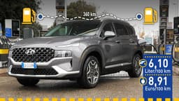 Hyundai Santa Fe 7-Sitzer Hybrid (2021) im Verbrauchstest Hyundai Santa Fe 7-Sitzer Hybrid (2021) im Verbrauchstest