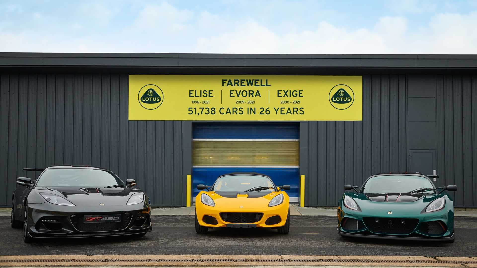 Lotus Elise, Exige, and Evora production ends Lotus Elise, Exige, and Evora production ends