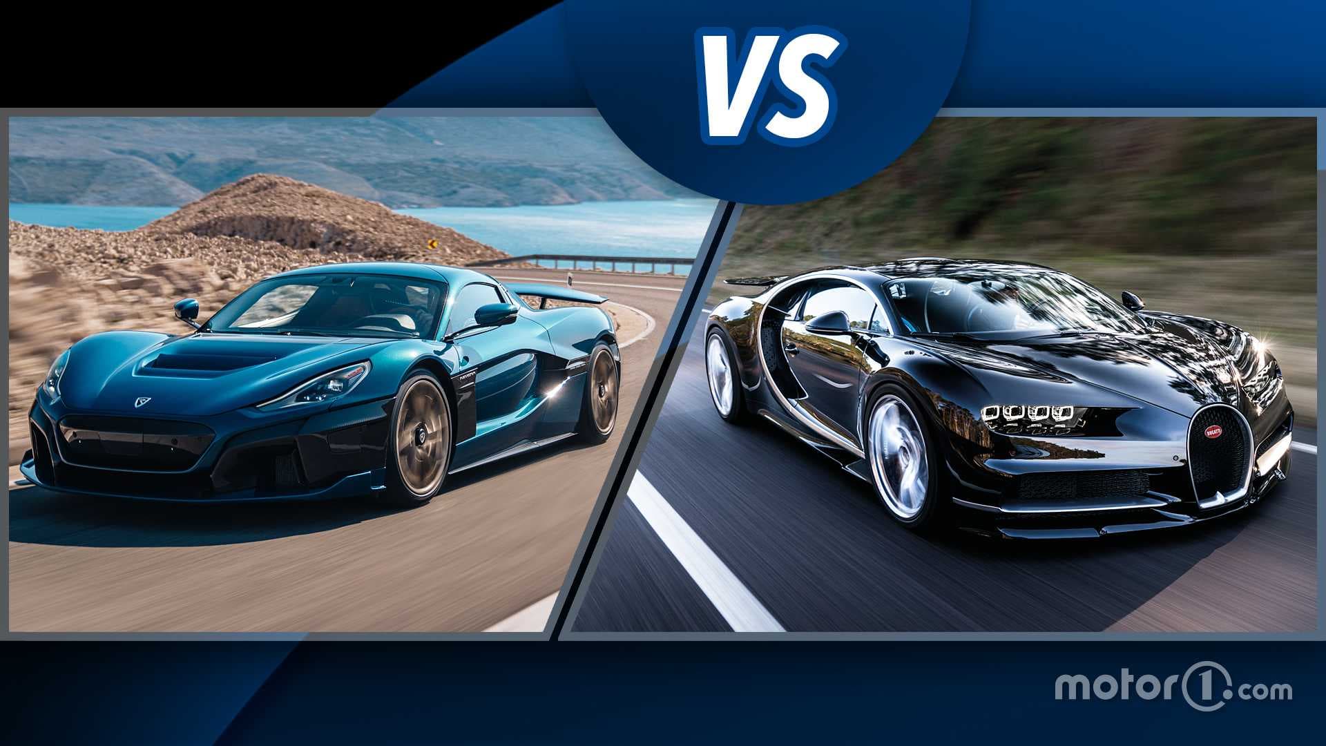Rimac Nevera vs Bugatti Chiron Rimac Nevera vs Bugatti Chiron