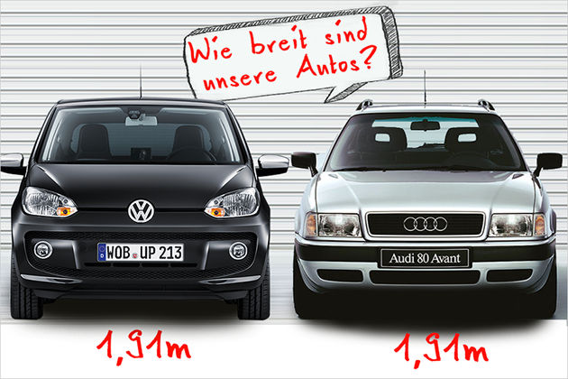 Panik in der Autobahn-Baustelle? So breit sind unsere Autos