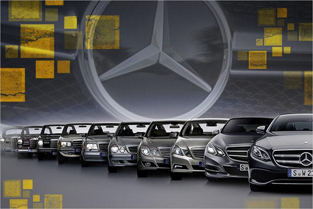Im Zeichen des E: Die Geschichte der Mercedes E-Klasse in Bildern