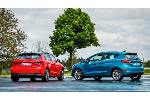 Audi A1 vs Ford Fiesta im Vergleichstest
