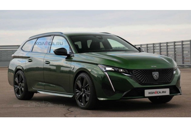 2022 Peugeot 308 wagon unofficial rendering