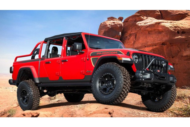 2021 Jeep Gladiator Red Bare Concept