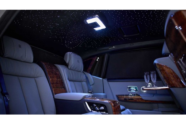 Rolls Royce Phantom Extended Bespoke Koa Headliner