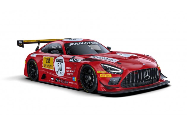 Mercedes AMG GT3 50 in historischem Design