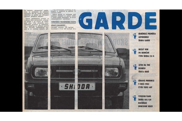 Skoda Garde Rapid 1981 84