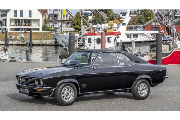 Wie vor 50 Jahren der Opel Manta feiert am Timmendorfer Strand