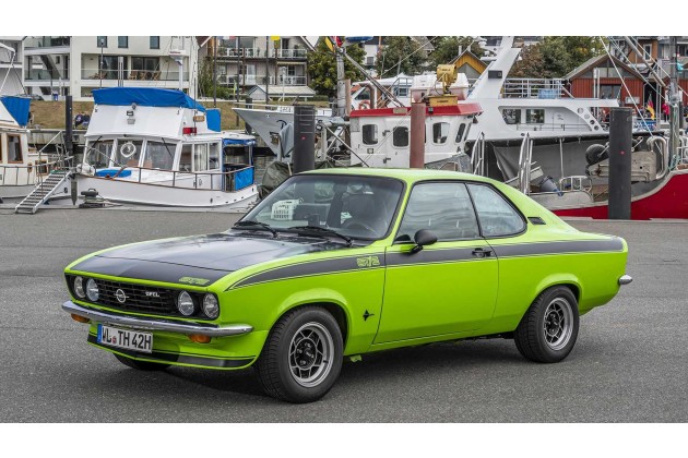 Wie vor 50 Jahren der Opel Manta feiert am Timmendorfer Strand