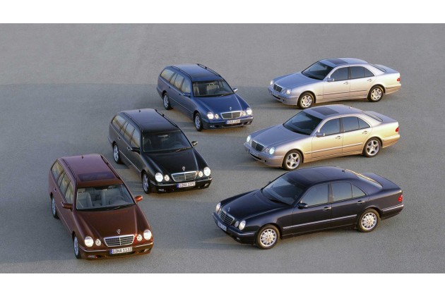 Silberjubiläum 25 Jahre Mercedes Benz E Klasse der Baureihe 210