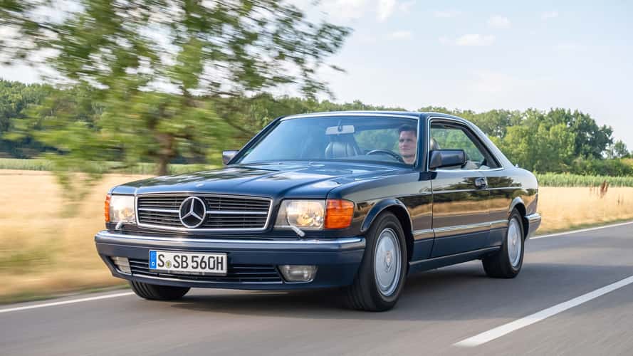 Unterwegs im privaten Mercedes 560 SEC von Bruno Sacco