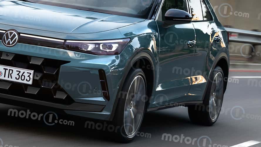 VW T-Roc (2025) als Rendering von Motor1.com